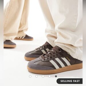 Adidas original samba og sneakers in brown size mens us 7,womens us 9